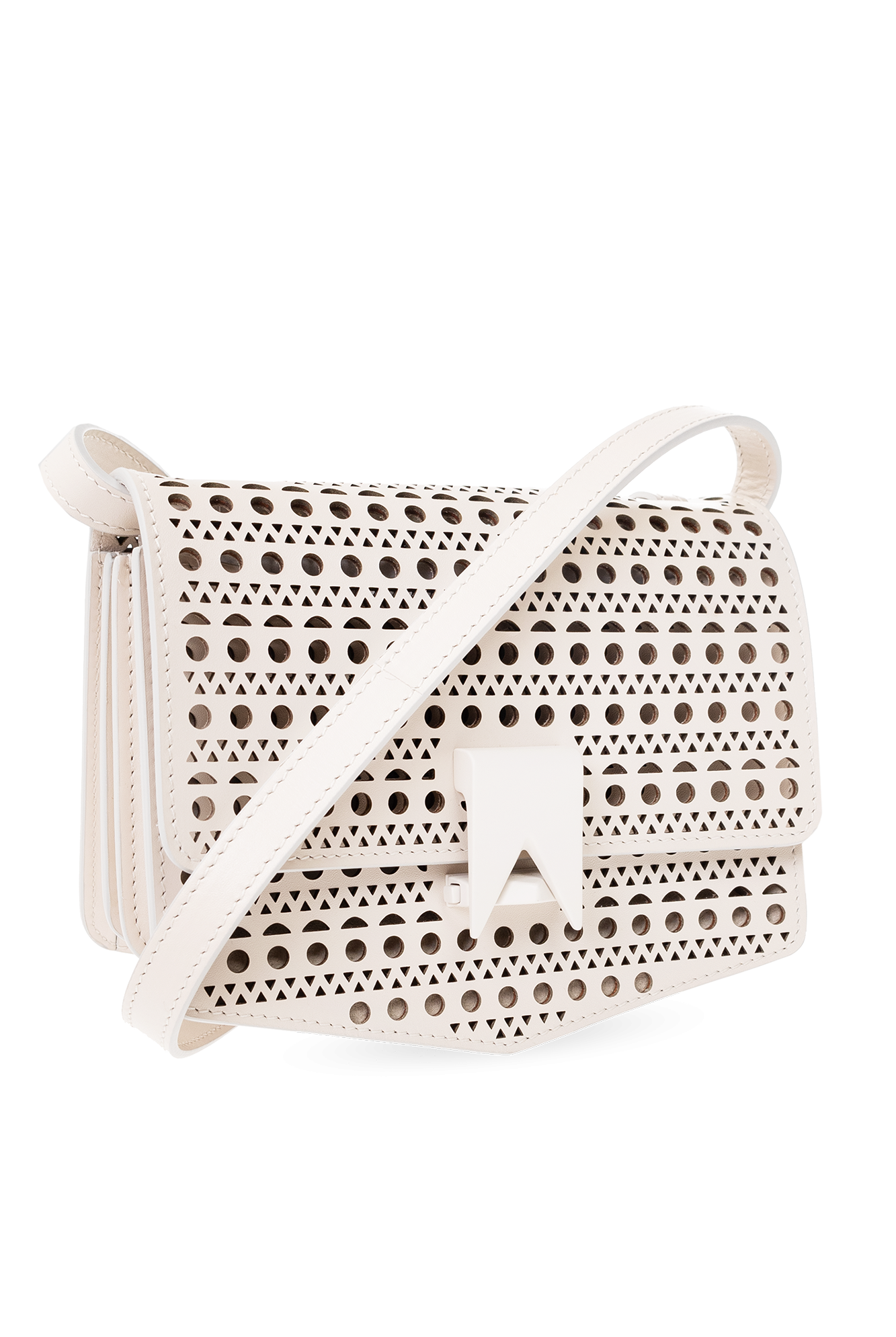 ALAIA 肩がけバッグ ALAÏA Black Mesh Shoulder Bag | DEMI LUNE BAG | ALAÏA US